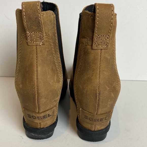 Sorel Womens Joan Of Arctic Wedge II Chelsea Boots 5 Elk Brown NL3493-286 Winter - Picture 4 of 14